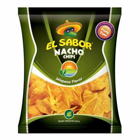 El Sabor Jalapeno Nacho Chips 225g