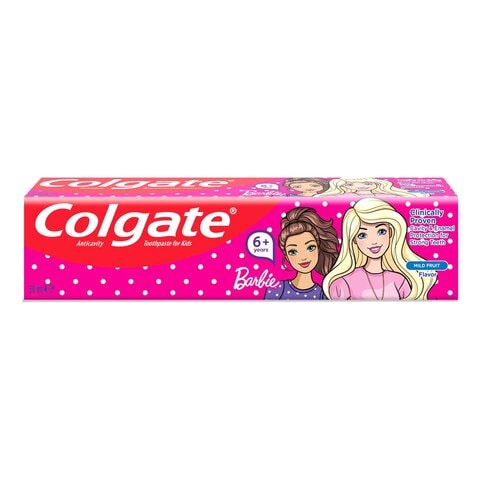 Colgate Kids Fluoride Toothpaste Girls 6+ Barbie 50ml