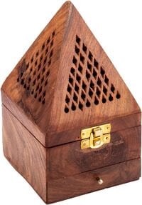 Wooden Bakhoor Burner/Mabkhara/pyramid shape incense burner/home fragrance/home decor/incense holder/lobandaan/bhakhoor burner
