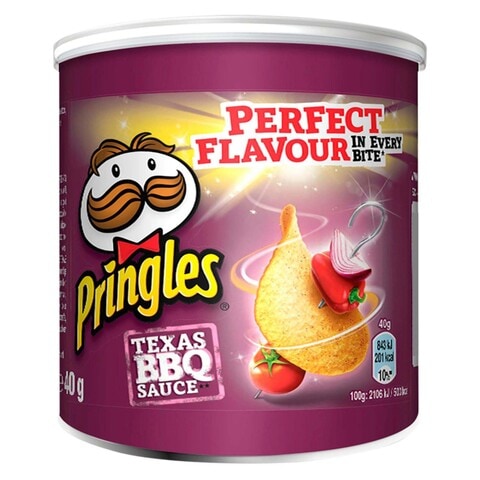 Buy Pringles Pop And Go Texas Barbecue Flavour Chips - 40 gram Online ...
