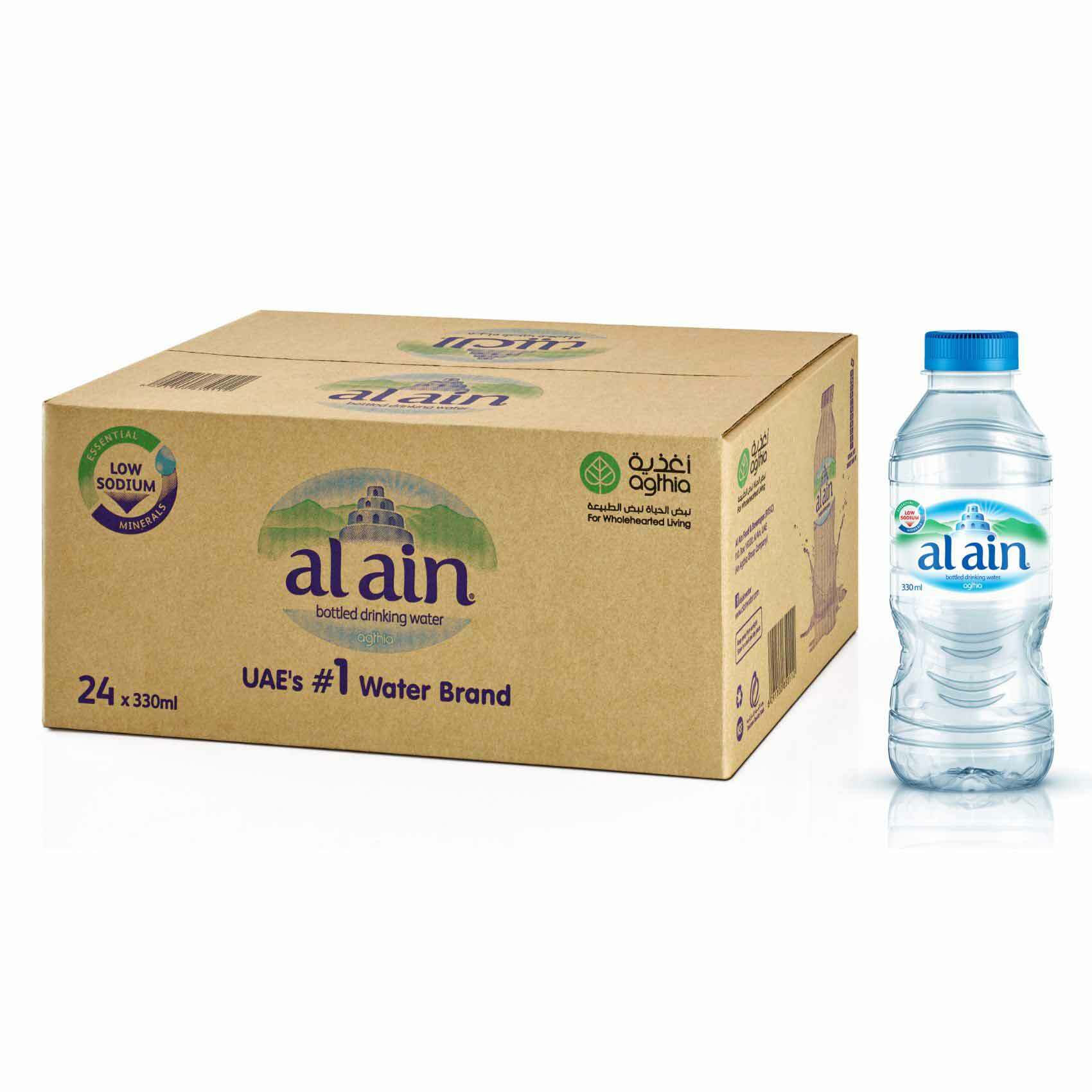 Buy Al Ain Drinking Water 330ml x Pack of 24 Online Shop Beverages on