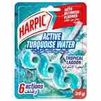 Buy Harpic Active Blue Water Toilet Cleaner Rim Block, Tropical Lagoon, 35g in Kuwait