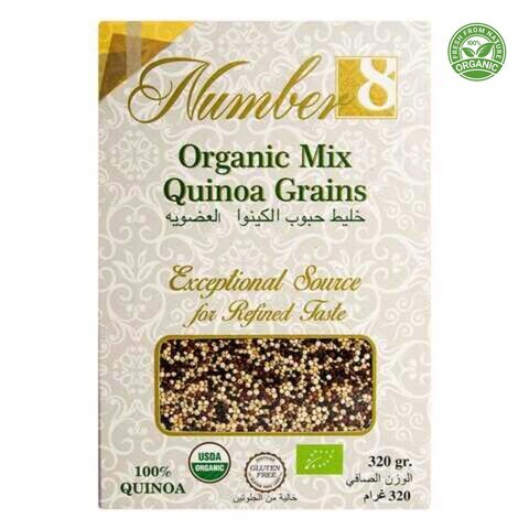 Number 8 Organic Mix Quinoa Grains 320g