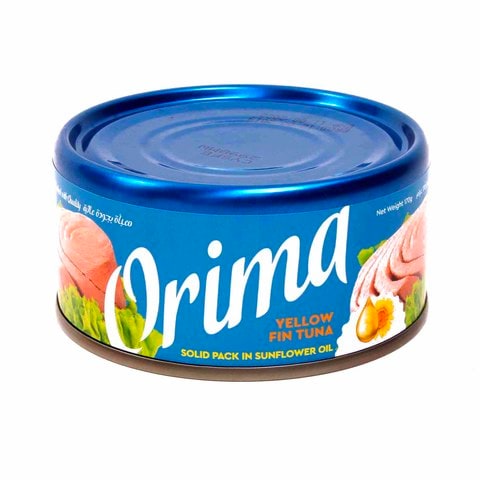 Orima Yellow Fine Tuna In Sunflower Oil 170g
