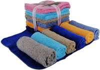 Suave Cotton Washcloth Face Towel Set (24 Pack, 11 x 11 Inches) Multi-purpose Extra Soft Fingertip Towels, Highly Absorbent Face Cloths, Machine Washable Sport and Workout Towels.