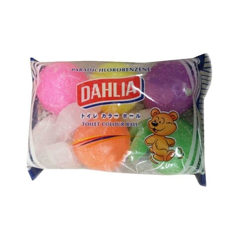 Dahlia Toilet Colour Ball Multicolour 6 count