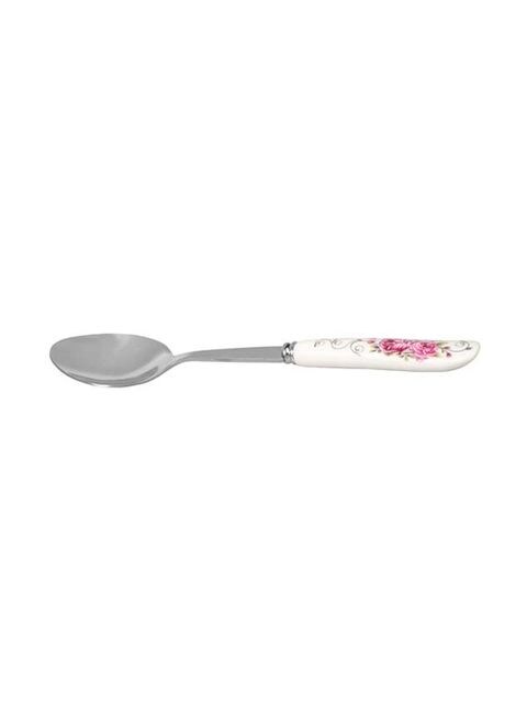 Delcasa 6-Piece Tea Spoon Set White/Pink