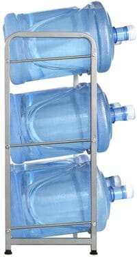Generic Water Bottle Rack, 3-Tier Water Bottle Storage Rack 5 Gallon Heavy Duty Water Bottle Holder Shelf Water Bottle Cabby Rack Save Space, (Mix Color)
