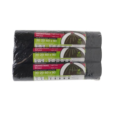 Reinforced black 50 liter garbage bag - Voussert