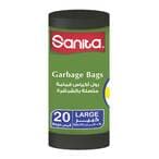 Buy Sanita Trash Bags Roll - 90 x 70 Cm - 20 Bags in Egypt
