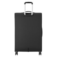 Delsey Pin Up 4 Wheel Luggage Soft Trolley Black 78cm