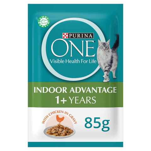 Purina One Indoor Advantage 1 Years With Chicken In Gravy Cat