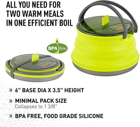 Folding best sale camping kettle