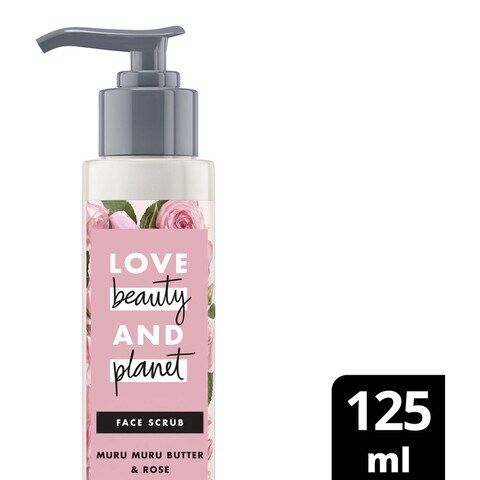 Love Beauty And Planet Murumuru Butter &amp; Rose Face Face Scrub  Petal Polish  125ml
