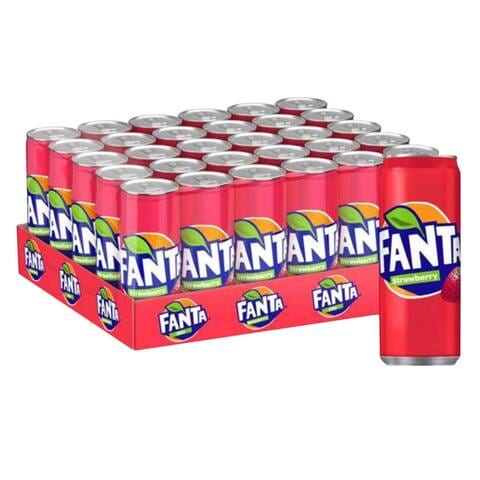 Fanta Strawberry Soft Drink 250ml x Pack of 30