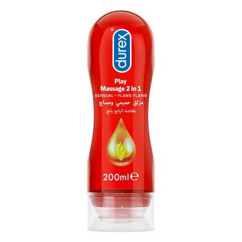 Durex Play Massage 2-In-1 Sensual Gel Red 200ml