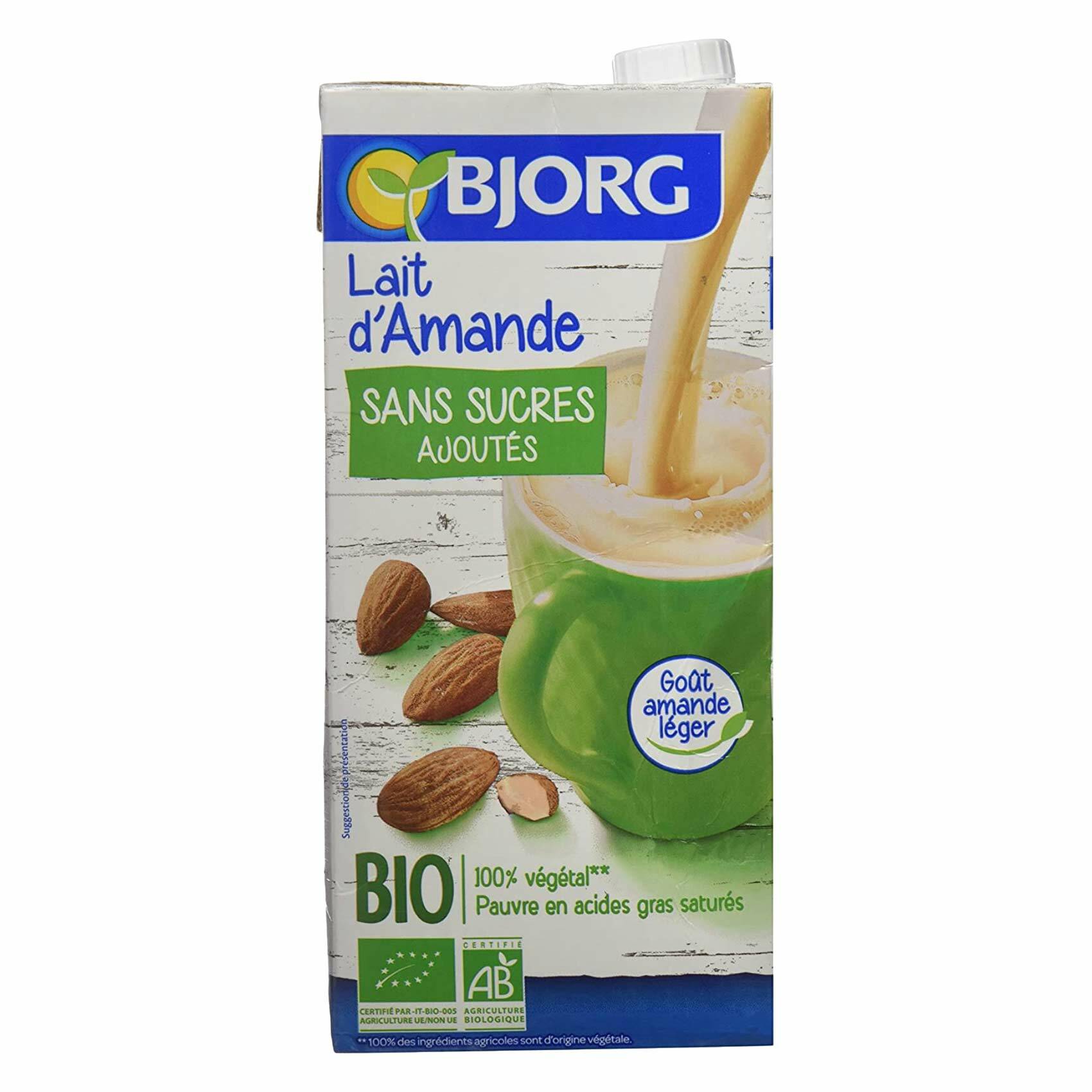 Buy Organic No Added Sugar Almond Milk 1L Online Shop Bio & Organic Food on Carrefour UAE