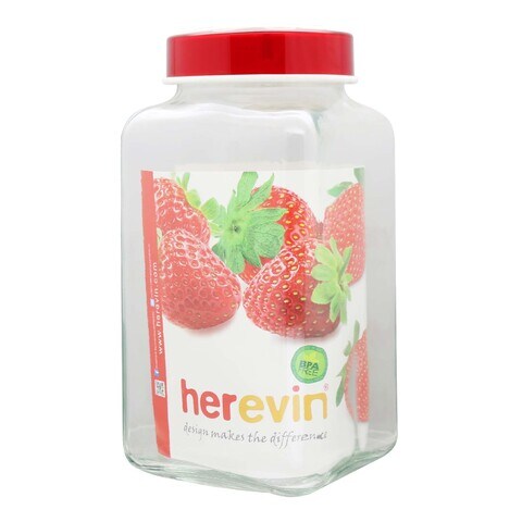 HEREVIN JAR SQUARE 3L PLASTIC LID