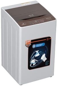 Nikai 8Kg Fully Automatic Top Loading Washing Machine, Low Noise, 6 Wash Programs, LED Display, Child Lock, NWM800TN9P, Grey