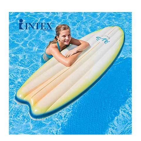Intex Surf&#39;s Up Inflatable Floating Mat 58152EP White 70x27inch