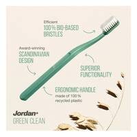 Jordan Green Clean Toothbrush Medium Multicolour 2 PCS