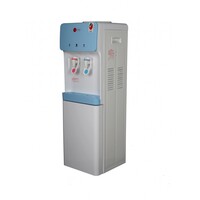 AFRA Japan Water Dispenser Cabinet, 600W, 5L, Floor Standing, Top Load, Compressor Cooling, 2 Tap, Stainless Steel Tanks, Blue &amp; White, G-MARK, ESMA, ROHS, and CB Certified, 2 years warranty