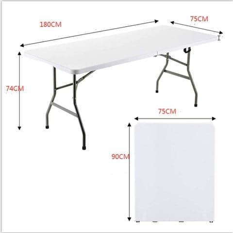 White deals portable table