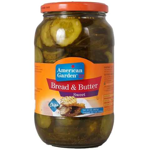 American Garden Pickles Bread And Butter Sweet Chips 907 Gram