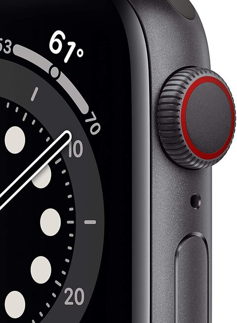 Buy Apple Watch Series 6 40mm -GPS Space Gray Aluminium Case With Black  Sport Band Online - Shop Smartphones, Tablets \u0026 Wearables on Carrefour UAE