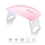 اشتري Sun Beauty Global Nail Dryer Mini, 6W LED UV Portable Nail Dryer Curing Lamp Light For Gel Based Polish USB Power With 45S/60S Timer Setting Pink في الامارات