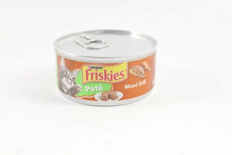 Buy Purina Friskies Pate Wet Pate Mixed Grill Cat Food 156g Online