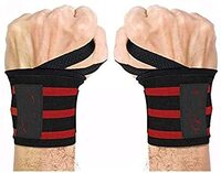ULTIMAX Strap Fitness Gym Wrist Wraps Wrist Support Straps Fits Both Men &amp; Women Strength Training, Weightlifting, Powerlifting Lift Heavier Weight-2PCS Set