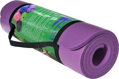 Buy Yoga Mat Purple 183x61cm Online - Shop Health & Fitness on Carrefour UAE