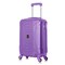 Senator Hard Case Cabin Suitcase Luggage Trolley For Unisex ABS Lightweight Travel Bag with 4 Spinner Wheels KH2005 Highlight Purple
