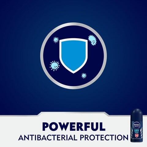 Nivea Men  Antiperspirant Roll-on for Men  Dry Fresh Antibacterial Protection 50ml
