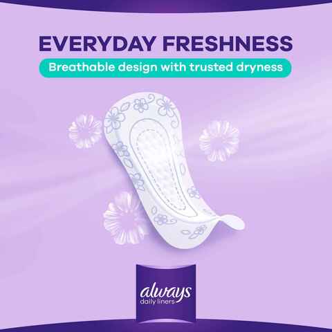 Always Daily Liners Fresh Scent Comfort Protect Normal Pantyliners 80 count 