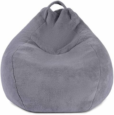 Pan Emirates Comfy Soft Rabit Fur Bean Bag 101x103x86cm Grey