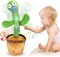 Sky-Touch Dancing Cactus Plush Toy USB Charging, Sing 120 Songs, Recording, Repeat What You Say And Glowing, Fun Toy Gifts For Boys And Girls
