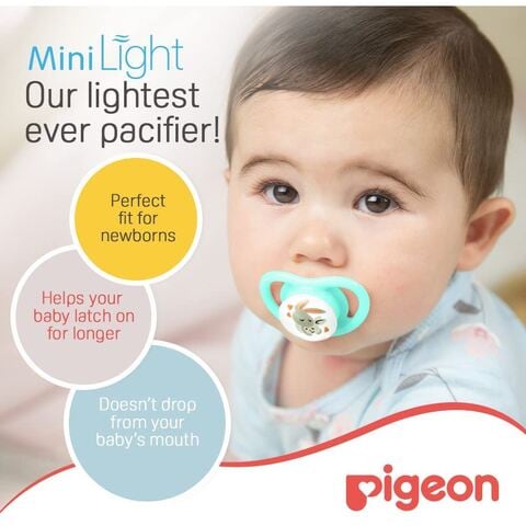 Buy Pigeon Mini Light Pacifier 78459 Green Online - Shop Baby Products ...