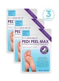 Skin Republic Pedi Peel Max Intensive Exfoliating Treatment Foot Mask Pack Of 3