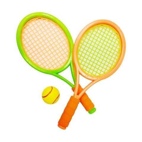 Chamdol Racket Set 16.5inch With Ball Multicolour Pack of 3