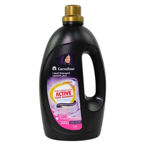 Buy Carrefour liquid detergent with softener agent top  front load orient rose 3 L in Saudi Arabia
