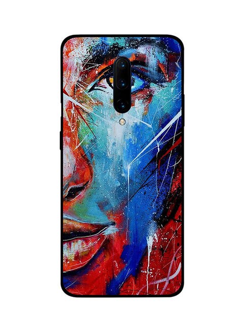 Theodor - Protective Case Cover For Oneplus 7 Pro Blue Glasses Girl