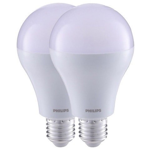 Duur vleugel doe alstublieft niet Buy Philips E27 LED Bulb - 18 watt - 2 Pieces - White Online - Shop Home &  Garden on Carrefour Egypt