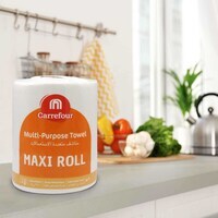 Carrefour Maxi Roll MultiPurpose Towel 2 Ply 350 Sheets 1 Roll