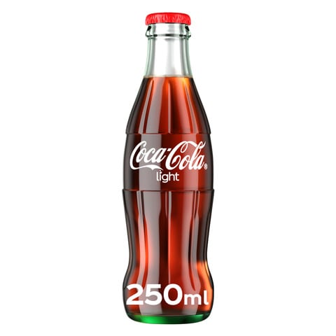 اشتري كوكا كولا لايت مشروب غازي 250 مل قارورة زجاجية في السعودية