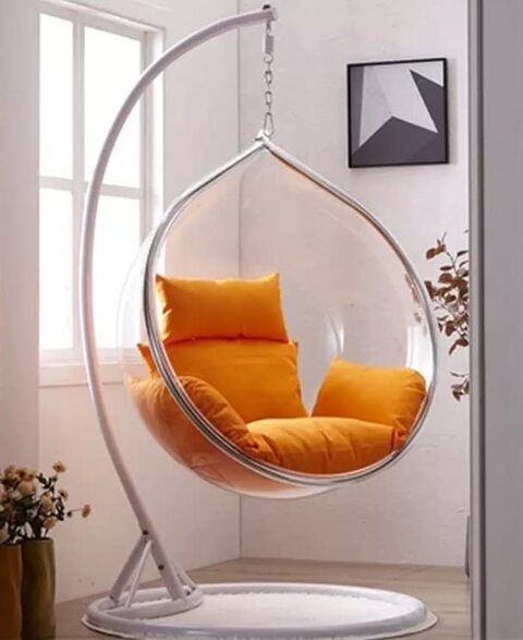 Acrylic discount ball chair