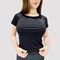 Kidwala Women&#39;s T-Shirts, Activewear Round neck  &amp; Half Sleeves Top Workout Gym Yoga Outfit for Women (Small, Black)