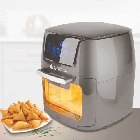 Gratus Air Fryer , The healthy Airfyer which leads you to Oil free ,Low fat cooking. 12L Capacity, Digital Display ,2 Year Warranty, Overheating Protection Function Inbuild , 1800 W