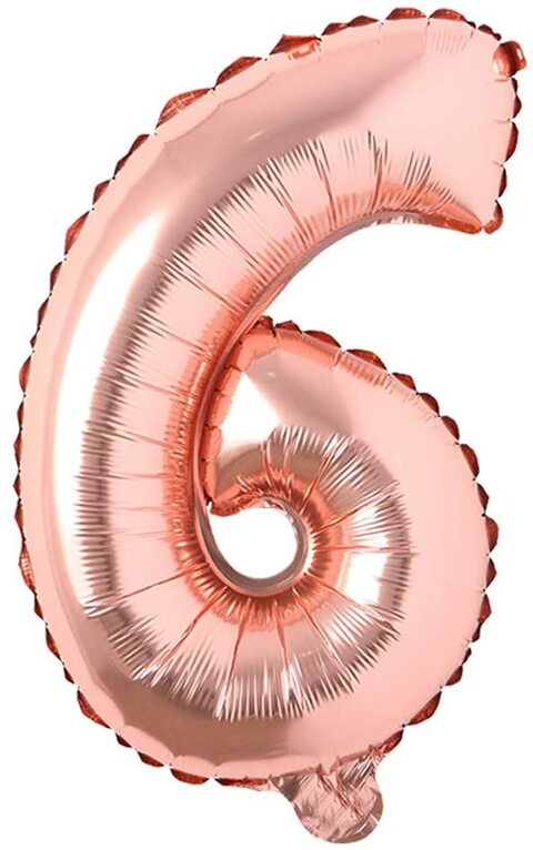 Generic 6 Number Foil Balloon 16-Inch